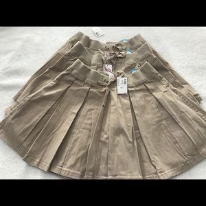 Bundle of 3 girls Justice uniform skorts. Size 14